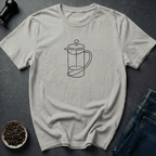 Coffee graphic Press & Brew T-Shirt in by Caffeine Dept
