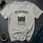 Coffee graphic On The Rocks T-Shirt in by Caffeine Dept