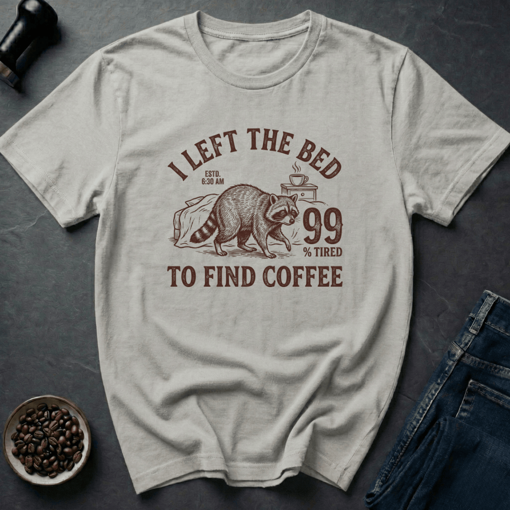 Coffee graphic Bed Escapee T-Shirt in by Caffeine Dept