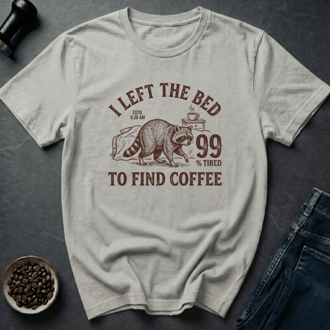 Coffee graphic Bed Escapee T-Shirt in by Caffeine Dept