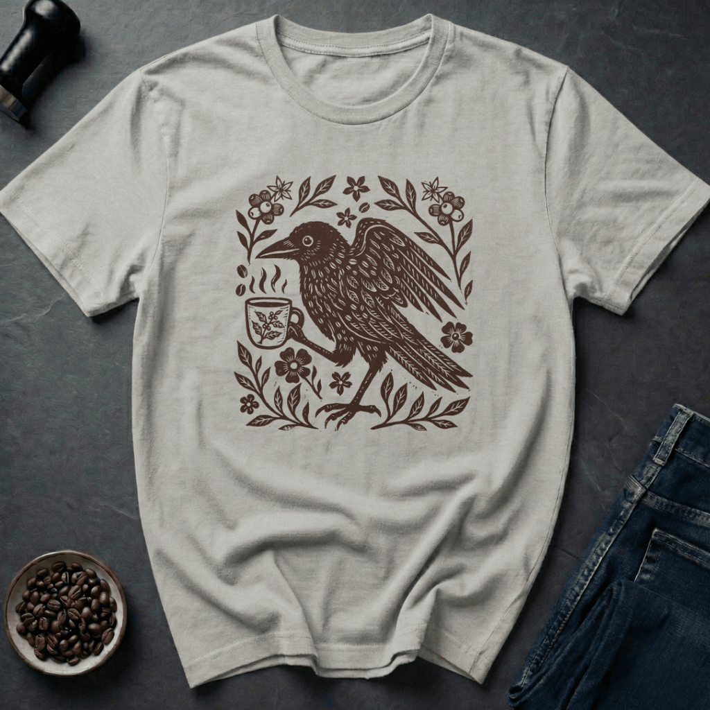Coffee graphic Rustic Roast T-Shirt in by Caffeine Dept