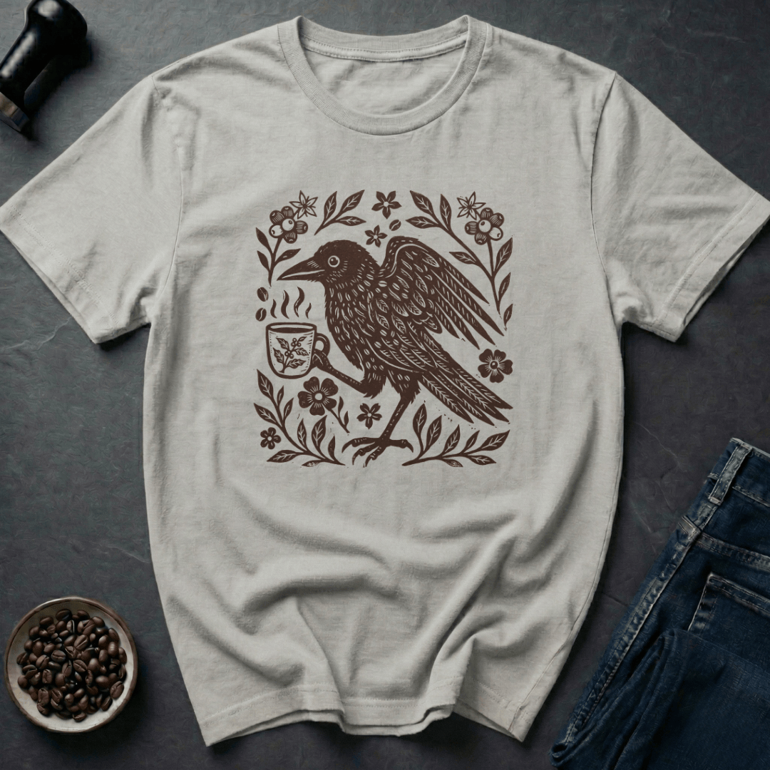 Coffee graphic Rustic Roast T-Shirt in by Caffeine Dept