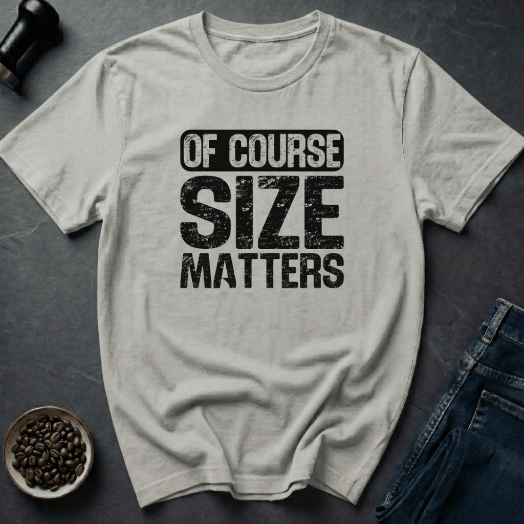 Coffee graphic Coffee Size Matters T-Shirt in by Caffeine Dept