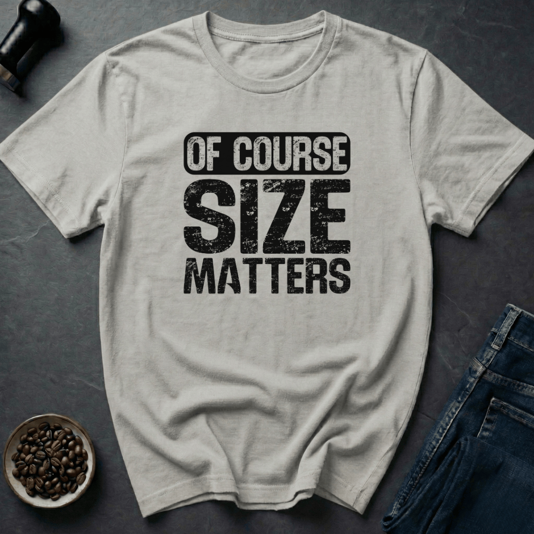 Coffee graphic Coffee Size Matters T-Shirt in by Caffeine Dept