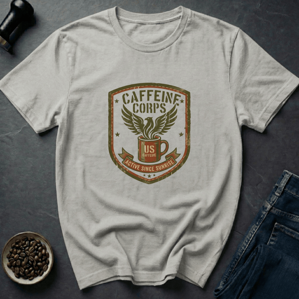 Coffee graphic Caffeine Corps T-Shirt in by Caffeine Dept