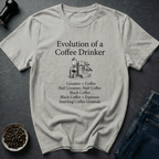Coffee graphic Coffee Evolution T-Shirt in by Caffeine Dept