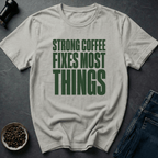 Coffee graphic Strong Coffee T-Shirt in by Caffeine Dept