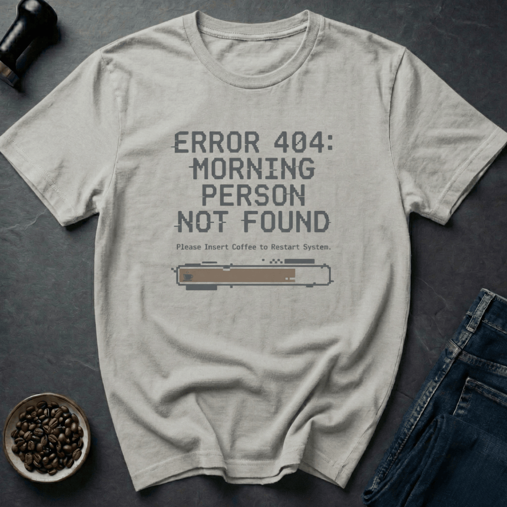 Coffee graphic Morning Error T-Shirt in by Caffeine Dept