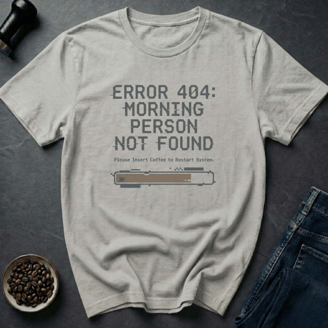 Coffee graphic Morning Error T-Shirt in by Caffeine Dept