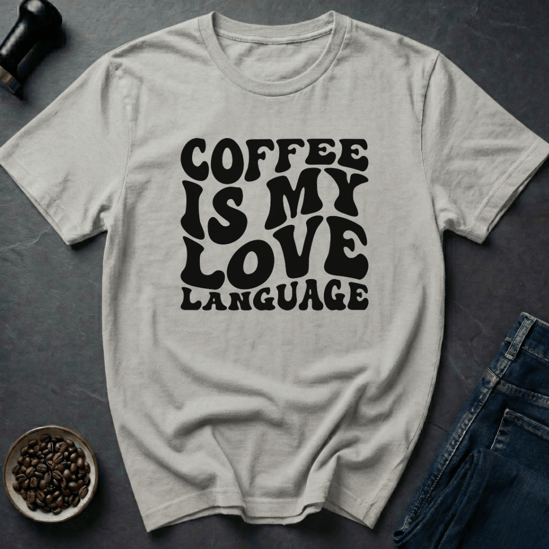 Coffee graphic Coffee is my Love... T-Shirt in by Caffeine Dept