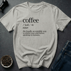 Coffee graphic Speak After Coffee T-Shirt in by Caffeine Dept