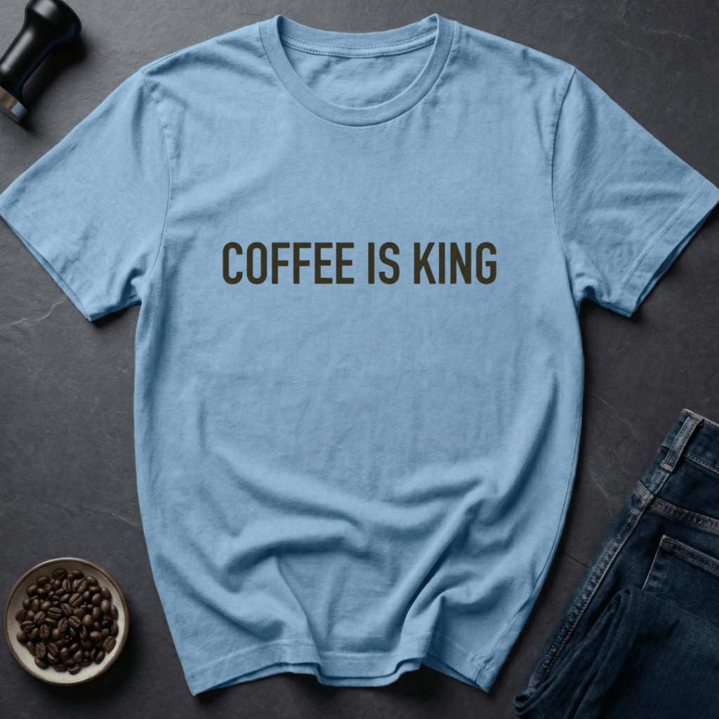 Coffee graphic Bean Royalty T-Shirt in by Caffeine Dept