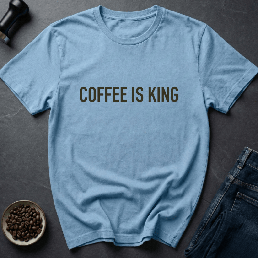 Coffee graphic Bean Royalty T-Shirt in by Caffeine Dept