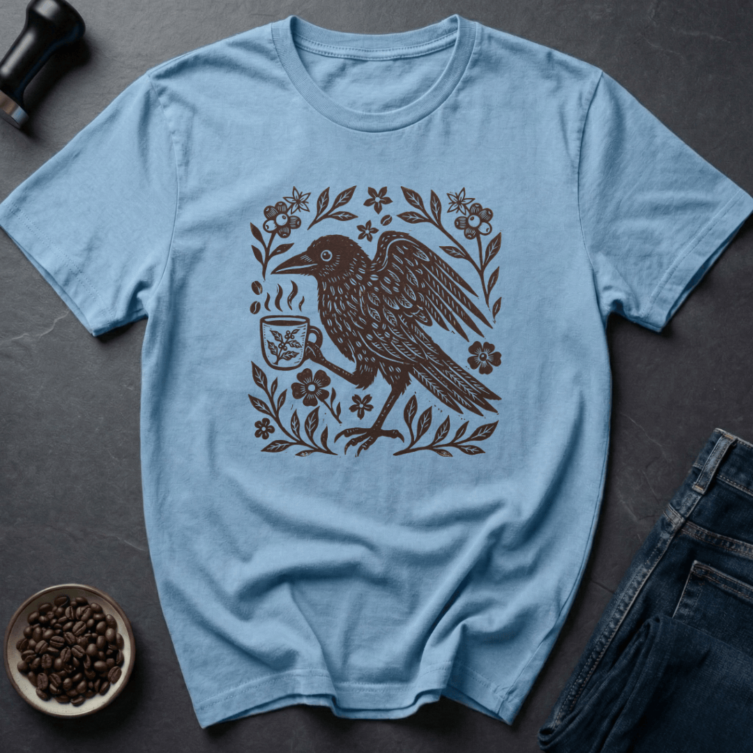 Coffee graphic Rustic Roast T-Shirt in by Caffeine Dept