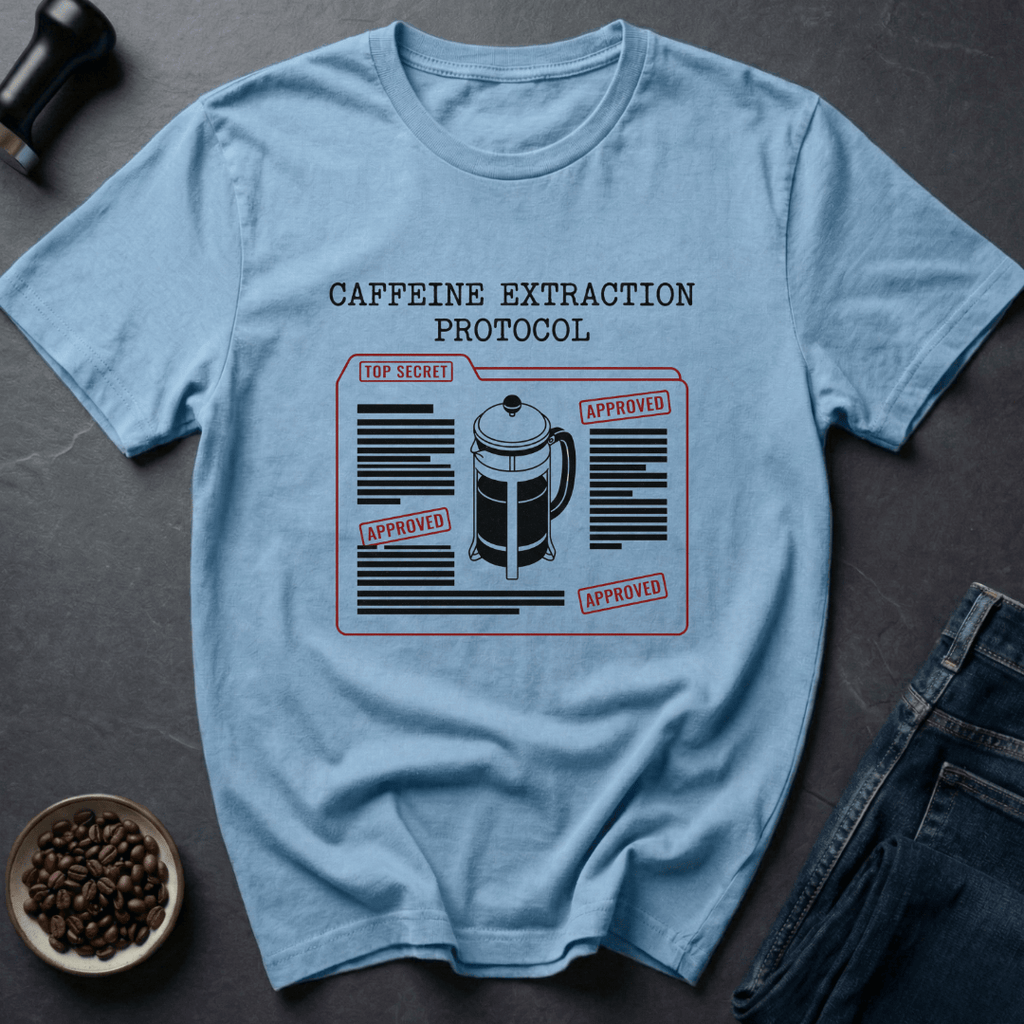 Coffee graphic Brew Protocol T-Shirt in by Caffeine Dept