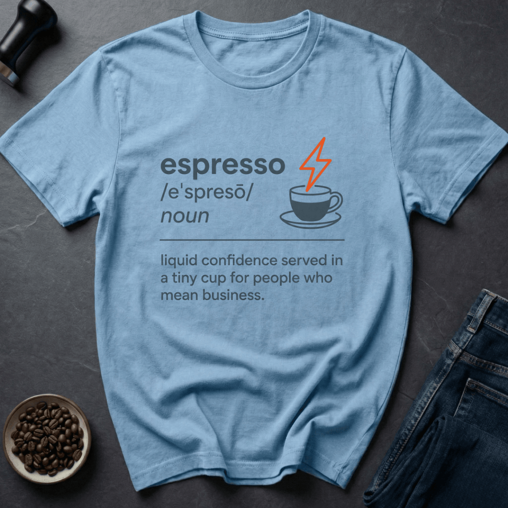 Coffee graphic Espresso Power T-Shirt in by Caffeine Dept