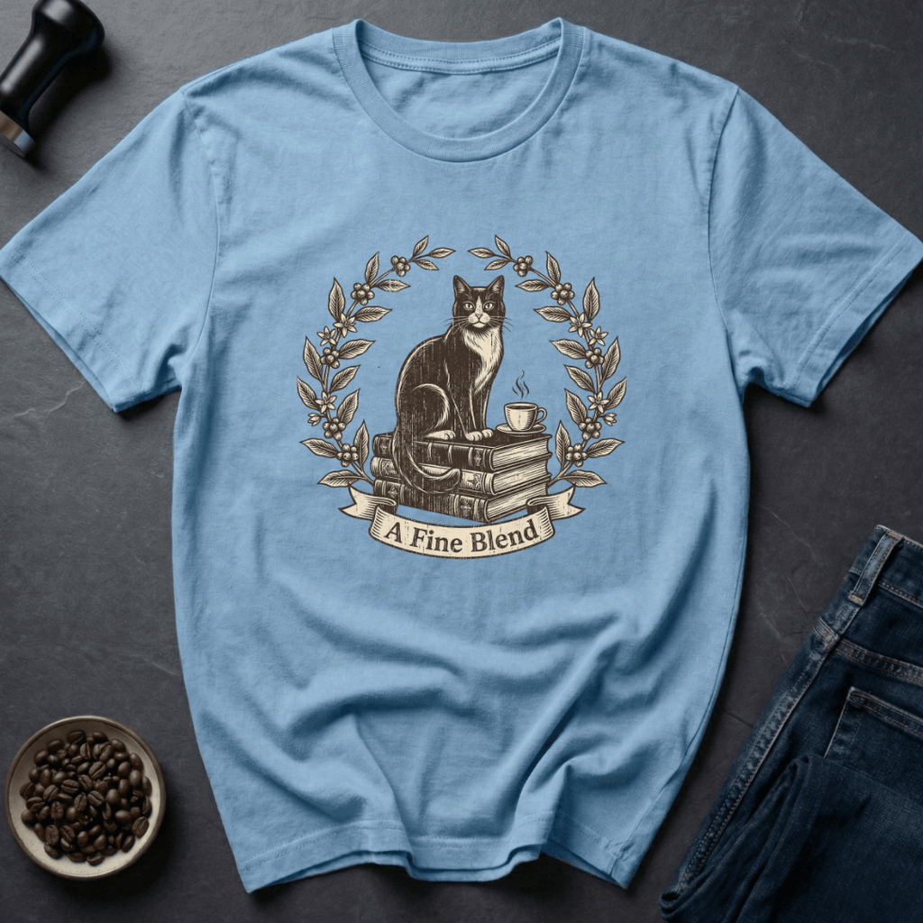 Coffee graphic Fine Blend T-Shirt in by Caffeine Dept