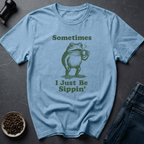Coffee graphic Sippin Frog T-Shirt in by Caffeine Dept