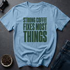 Coffee graphic Strong Coffee T-Shirt in by Caffeine Dept