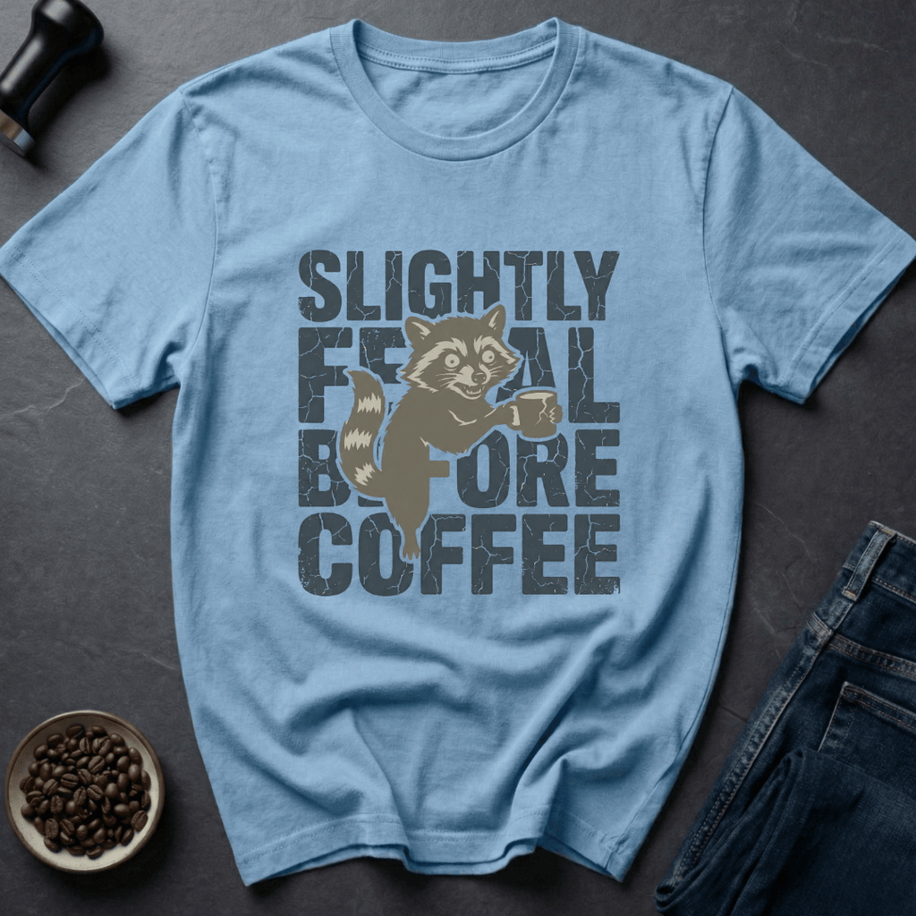 Coffee graphic Feral Coffee T-Shirt in by Caffeine Dept