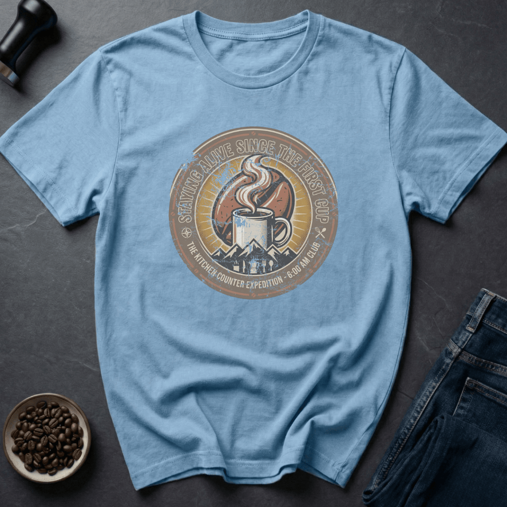 Coffee graphic Coffee Expedition T-Shirt in by Caffeine Dept