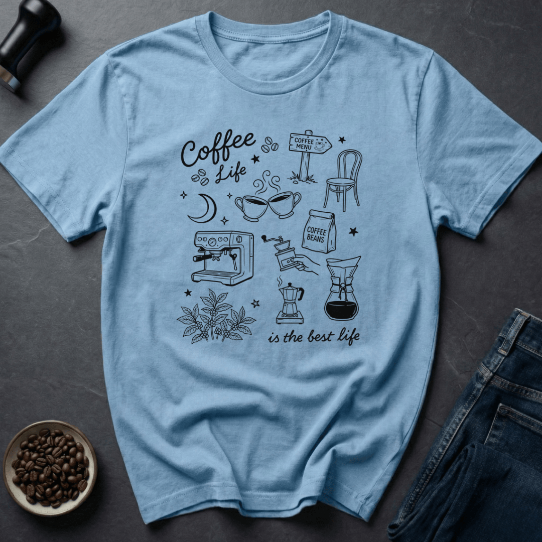 Coffee graphic Coffee Vibes T-Shirt in by Caffeine Dept
