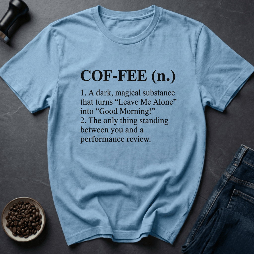 Coffee graphic Coffee Definition T-Shirt in by Caffeine Dept