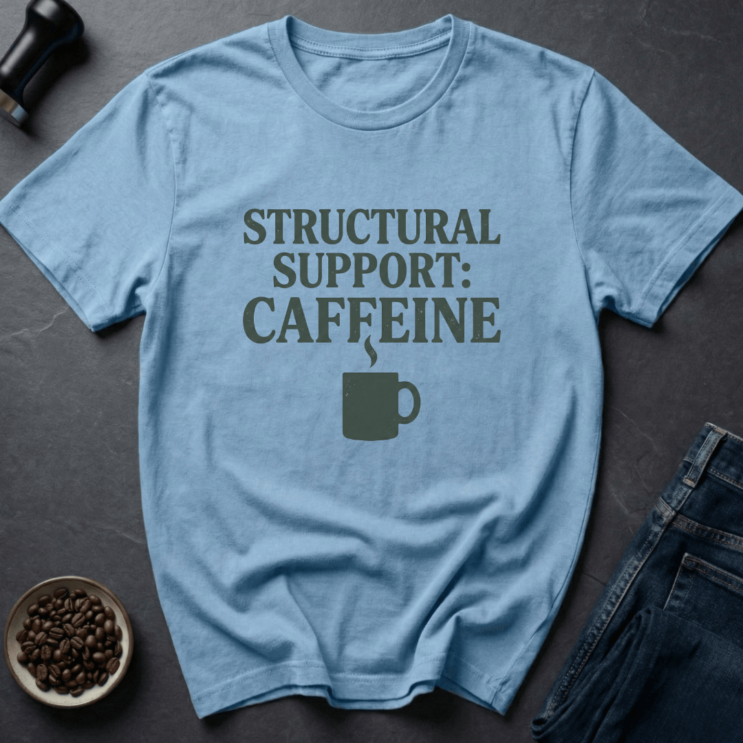 Coffee graphic Caffeine Support T-Shirt in by Caffeine Dept