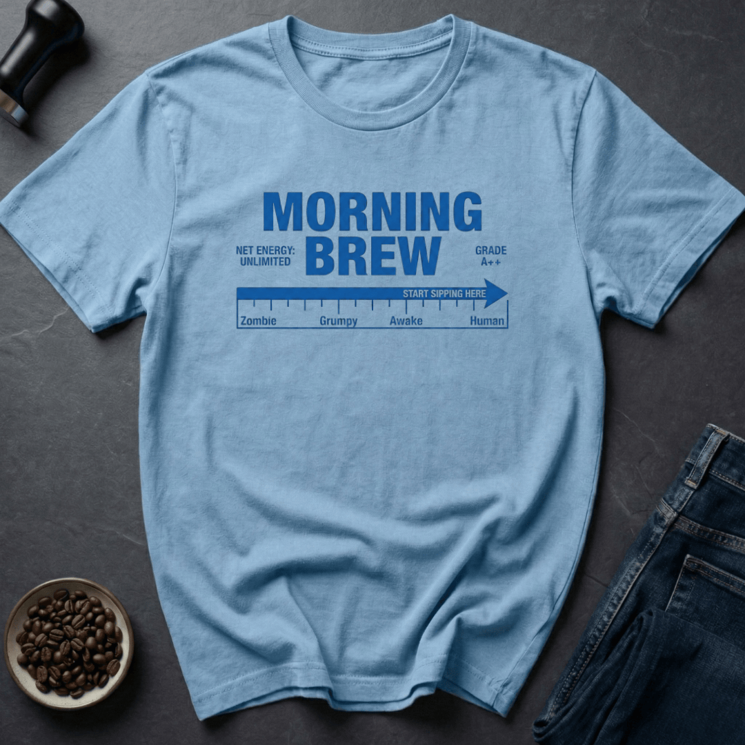 Coffee graphic Morning Brew T-Shirt in by Caffeine Dept