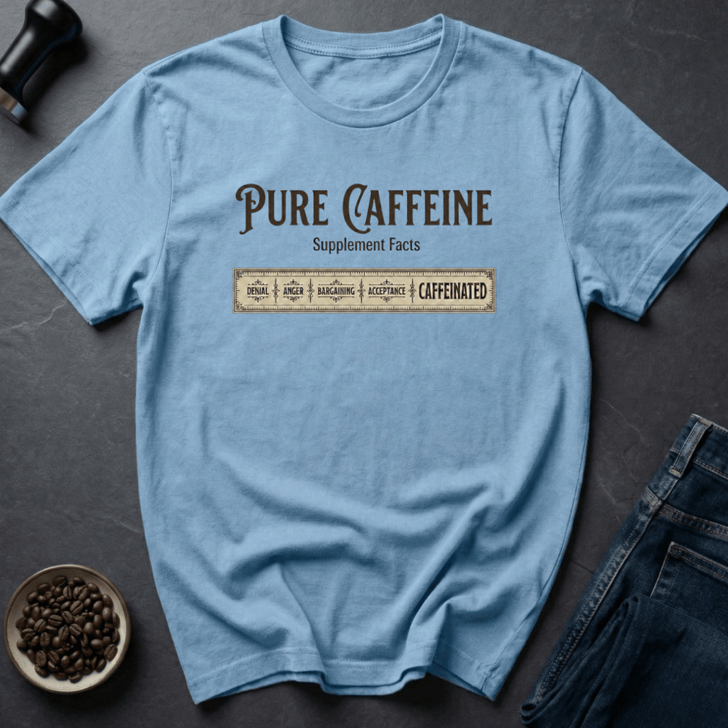 Coffee graphic Pure Caffeine T-Shirt in by Caffeine Dept