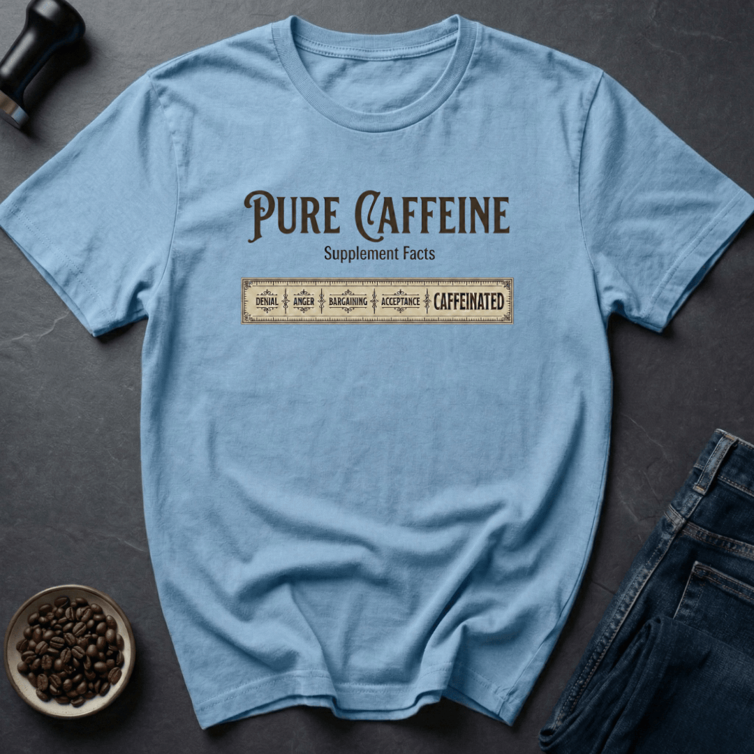 Coffee graphic Pure Caffeine T-Shirt in by Caffeine Dept