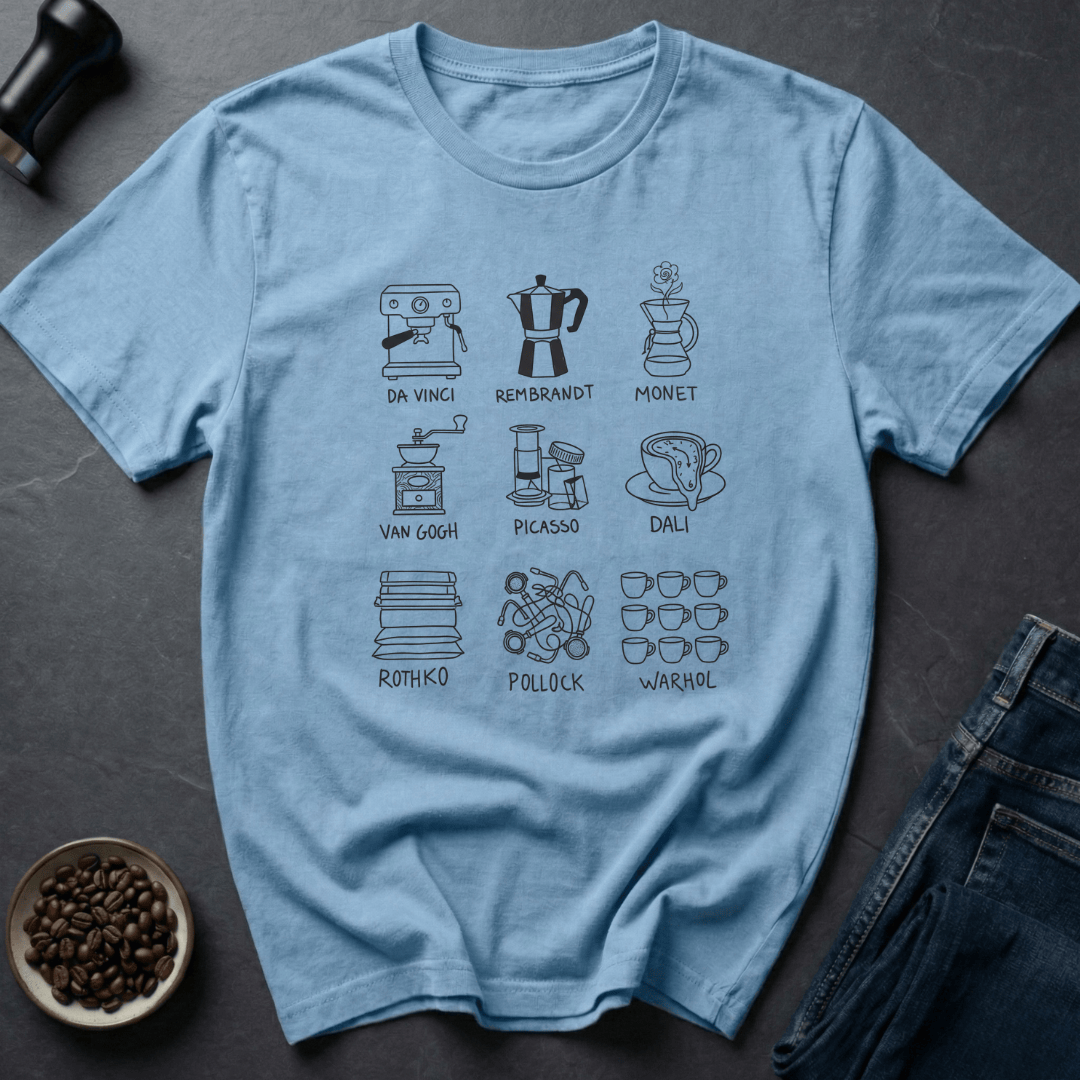 Coffee graphic Art Brew T-Shirt in by Caffeine Dept