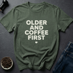 Coffee graphic Older Fuel T-Shirt in by Caffeine Dept