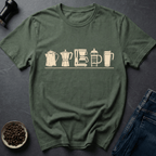 Coffee graphic Coffee Tools T-Shirt in by Caffeine Dept