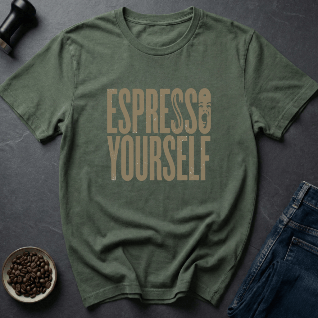 Coffee graphic Espresso Mood T-Shirt in by Caffeine Dept