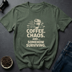 Coffee graphic Coffee Chaos T-Shirt in by Caffeine Dept