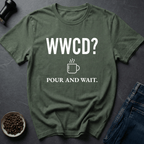 Coffee graphic Pour Wait T-Shirt in by Caffeine Dept