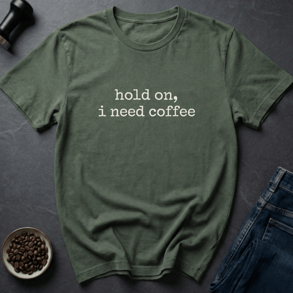 Coffee graphic Need Coffee T-Shirt in by Caffeine Dept