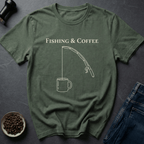 Coffee graphic Fish Coffee T-Shirt in by Caffeine Dept