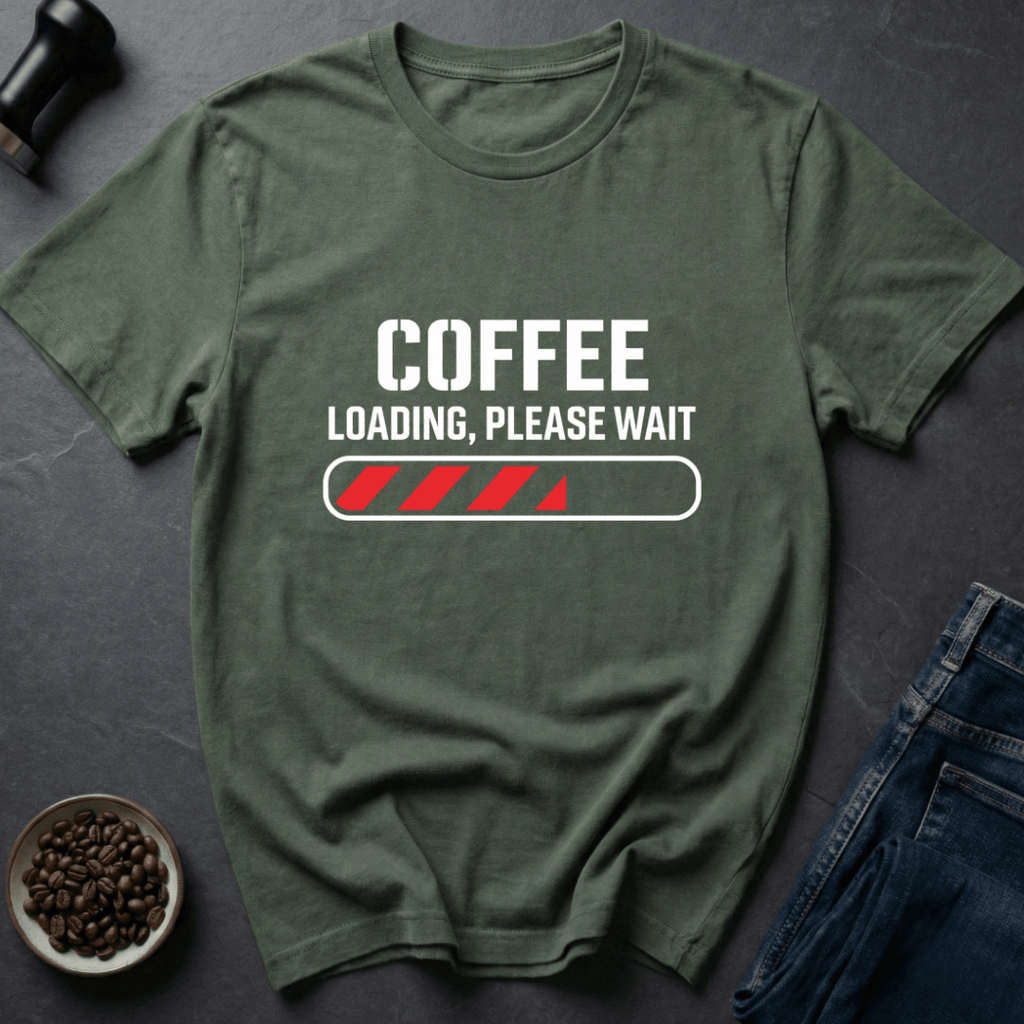 Coffee graphic Brew Booting T-Shirt in by Caffeine Dept