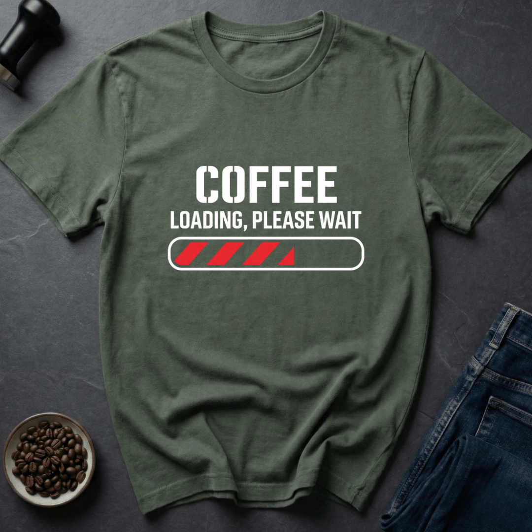 Coffee graphic Brew Booting T-Shirt in by Caffeine Dept