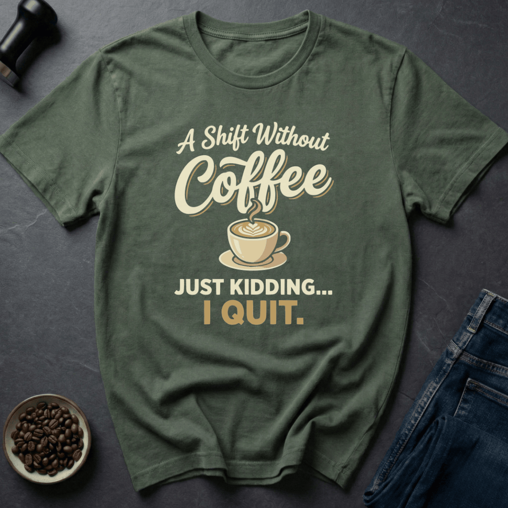 Coffee graphic Shift Fuel T-Shirt in by Caffeine Dept