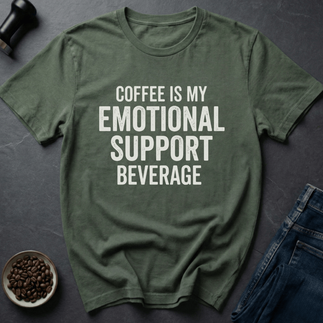 Coffee graphic Coffee Therapy T-Shirt in by Caffeine Dept