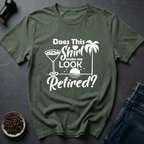 Coffee graphic Retired Life T-Shirt in by Caffeine Dept