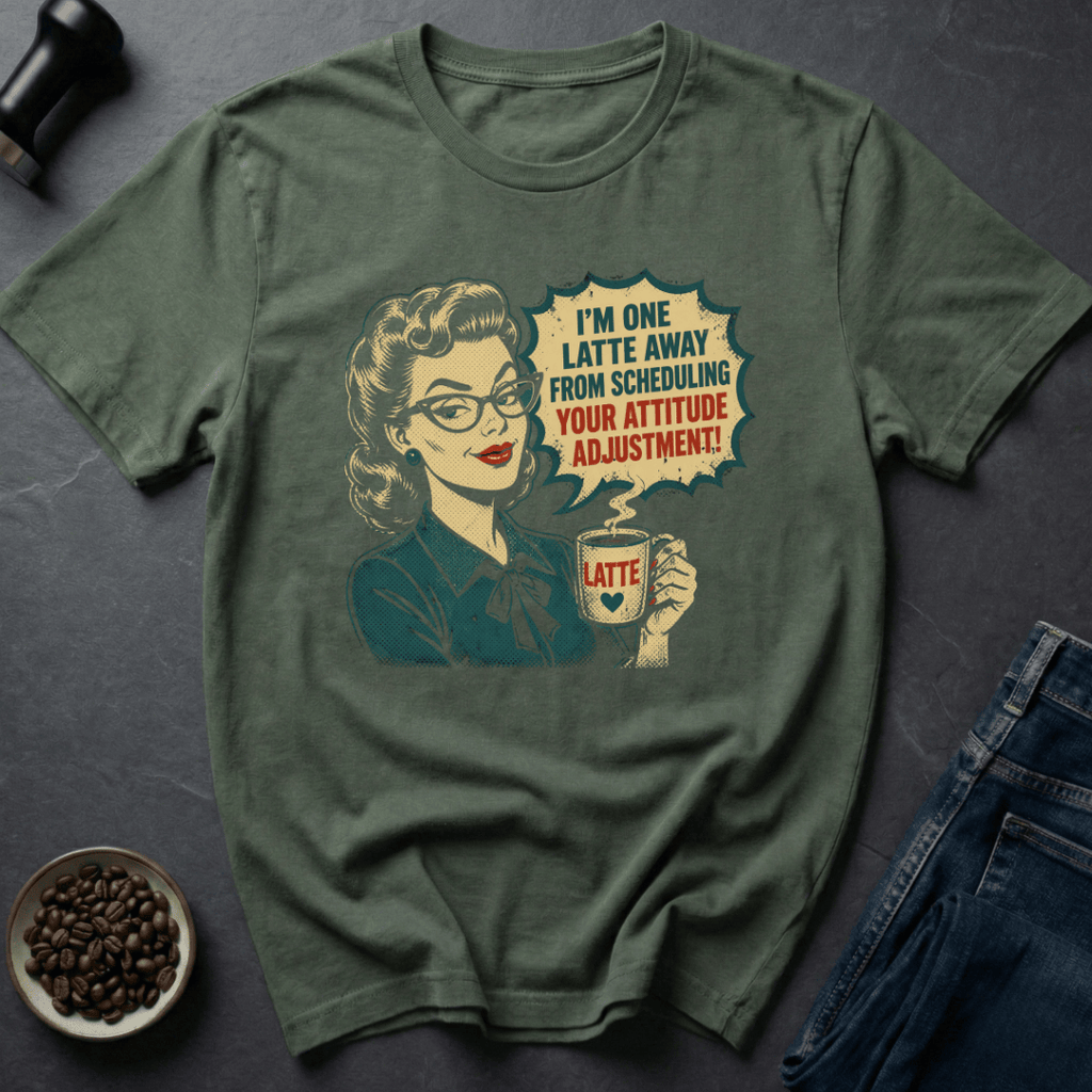 Coffee graphic Attitude Fix T-Shirt in by Caffeine Dept