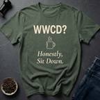 Coffee graphic Sit Down T-Shirt in by Caffeine Dept