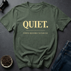 Coffee graphic Silent Brew T-Shirt in by Caffeine Dept