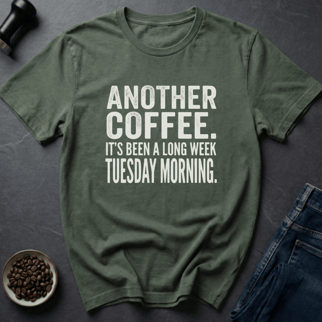Coffee graphic Another Cup T-Shirt in by Caffeine Dept