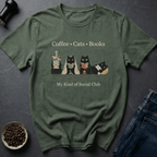 Coffee graphic Cozy Creature T-Shirt in by Caffeine Dept
