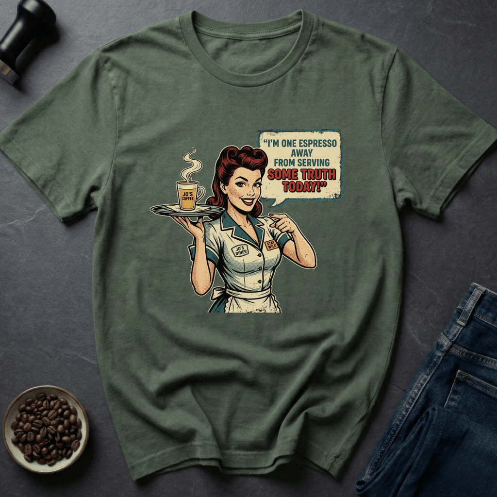 Coffee graphic Espresso Honesty T-Shirt in by Caffeine Dept